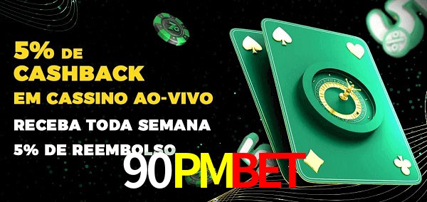 Promoções do cassino ao Vivo 90PMBET