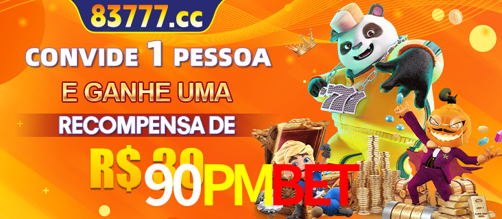 Banner institucional da 90PMBET sobre parceria de marcas e criação de uma marca de excelência, apresentando os mascotes de jogos populares como o Fortune Tiger.